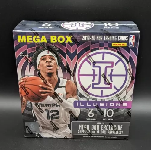 2019-20 Panini Illusions NBA Basketball Factory Sealed MEGA Box (10 Packs)