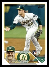 2023 Topps  #276 David MacKinnon Oakland Athletics