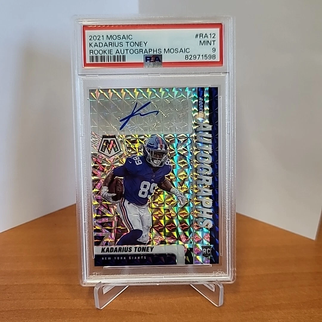 Kadarius Toney Panini Mosaic Rookie Autographs Mosaic #RA12 Base