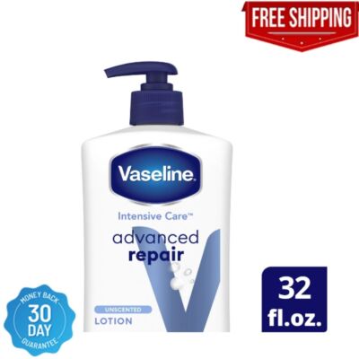 Vaseline Intensive Care Advanced Repair Unscented Body Lotion, 32 oz