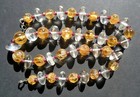Crystal natural CITRINE 81 GEMSTONES necklace AUTHENTIC  garnet BEADS 21 inches — photo 1