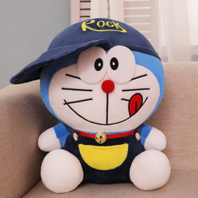 Kinder Plüschtier Doraemon Plüschtier Kleidung Hut Niedliche Katze Plüschtier