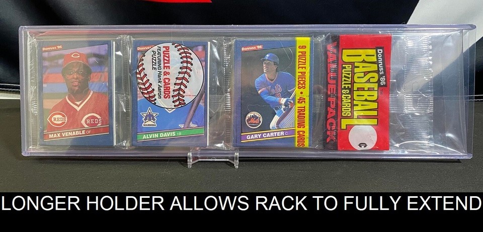 NEW PVC Rack Pack Holders pack of 5 - New size for 1981 - 1995 packs ...