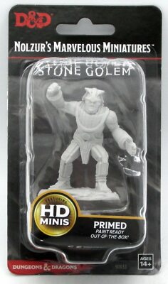 Stone Golem: D&D Nolzur's Marvelous Unpainted Miniatures (W11)