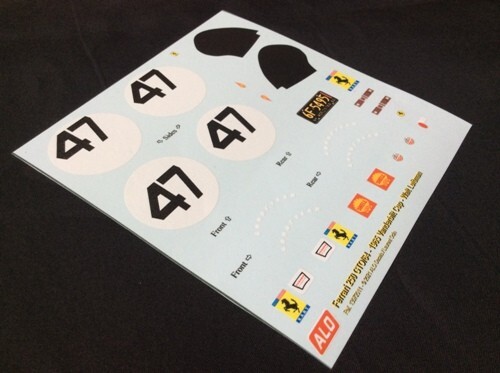 Decals Ferrari 250 GTO/64 Walt Luftman 1:18 pour miniature Coupe Vanderbilt 1965