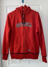 NIKE GEORGIA Red Zip-Up JACKET With HOOD Youth Size-L  12-14 