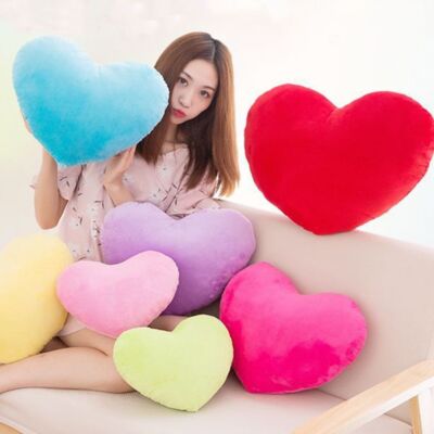 15cm Plush Heart Shape Cushion Throw Decorative Back Cushions Pillow Gifts