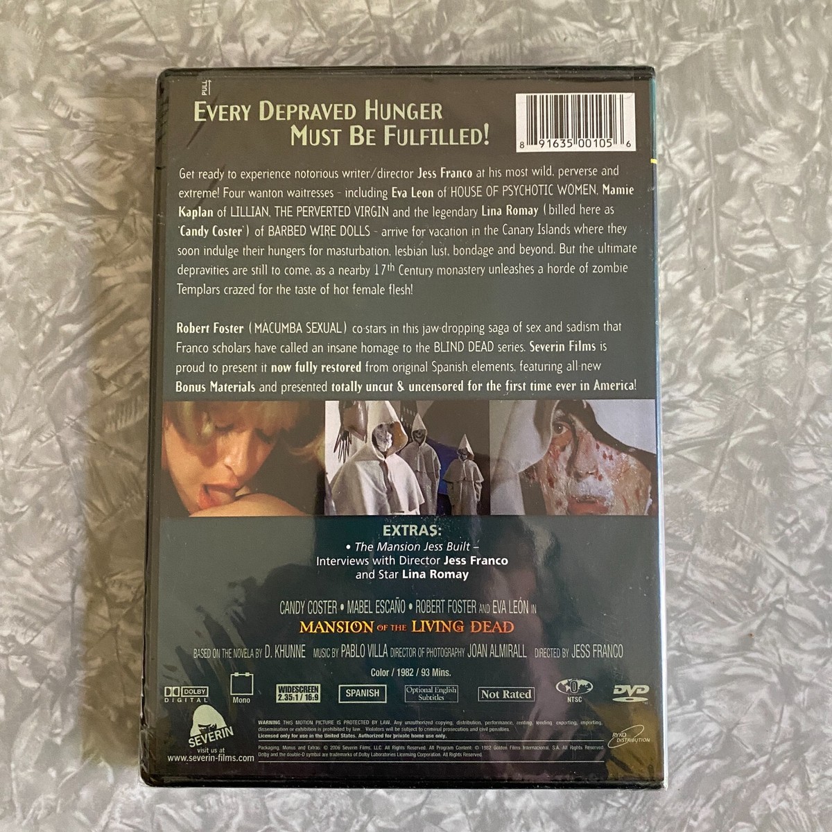 New Mansion of the Living Dead DVD Jess Franco Lina Romay