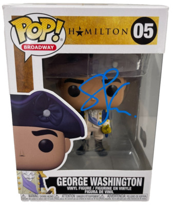 Christopher Jackson Signed George Washington Funko Hamilton Autograph Beckett