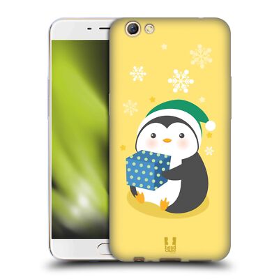 HEAD CASE DESIGNS KAWAII CHRISTMAS PENGUIN SOFT GEL CASE FOR OPPO PHONES
