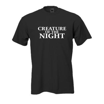 Creature of the night, cooles Funshirt, lustige Sprüche, große Größen (BL112)