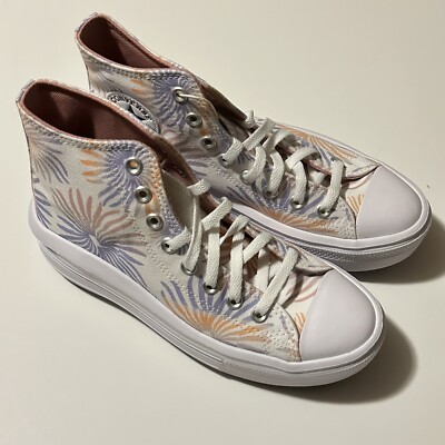 Converse Womens All Star Move Floral Palm Size 9 (Chuck Taylor Platform) A06672C