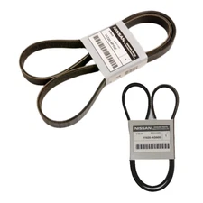 350Z G35 Engine Drive Belt Set 11720-4P102 11920-AG900 Nissan Genuine