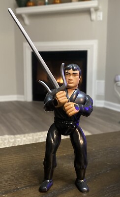 Vintage 1984 Black Kung Fu Warrior Secret Of The Ninja Remco Action Figure