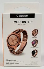 Spigen Modern Fit Metal Band For Samsung Galaxy Watch 42mm Active2, Rose Gold