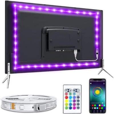 RGBIC LED Lights for TV,14.7ft Dream Color Chasing TV Light Strip Quickly
