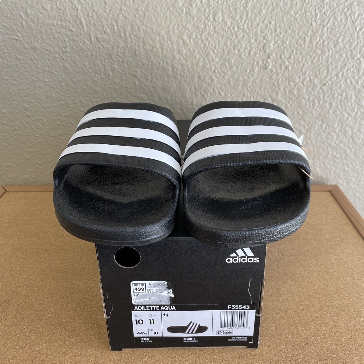 【Adidas コリア】 Adilette 24 Adidas Adilette Aqua Unisex Slides US 10 Core Black/Cloud