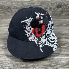 Disney Parks Authentic Youth Boys' Black Mickey Mouse Fitted Baseball Cap Hat