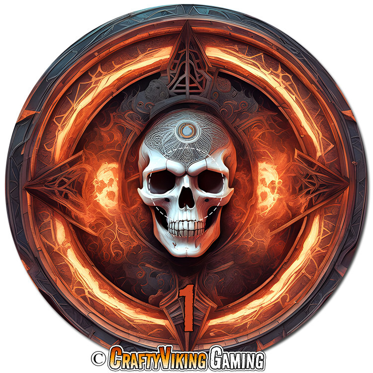 Hell's Gate 7.57in Neoprene Objective Markers for Warhammer 40K & Age of Sigmar-image