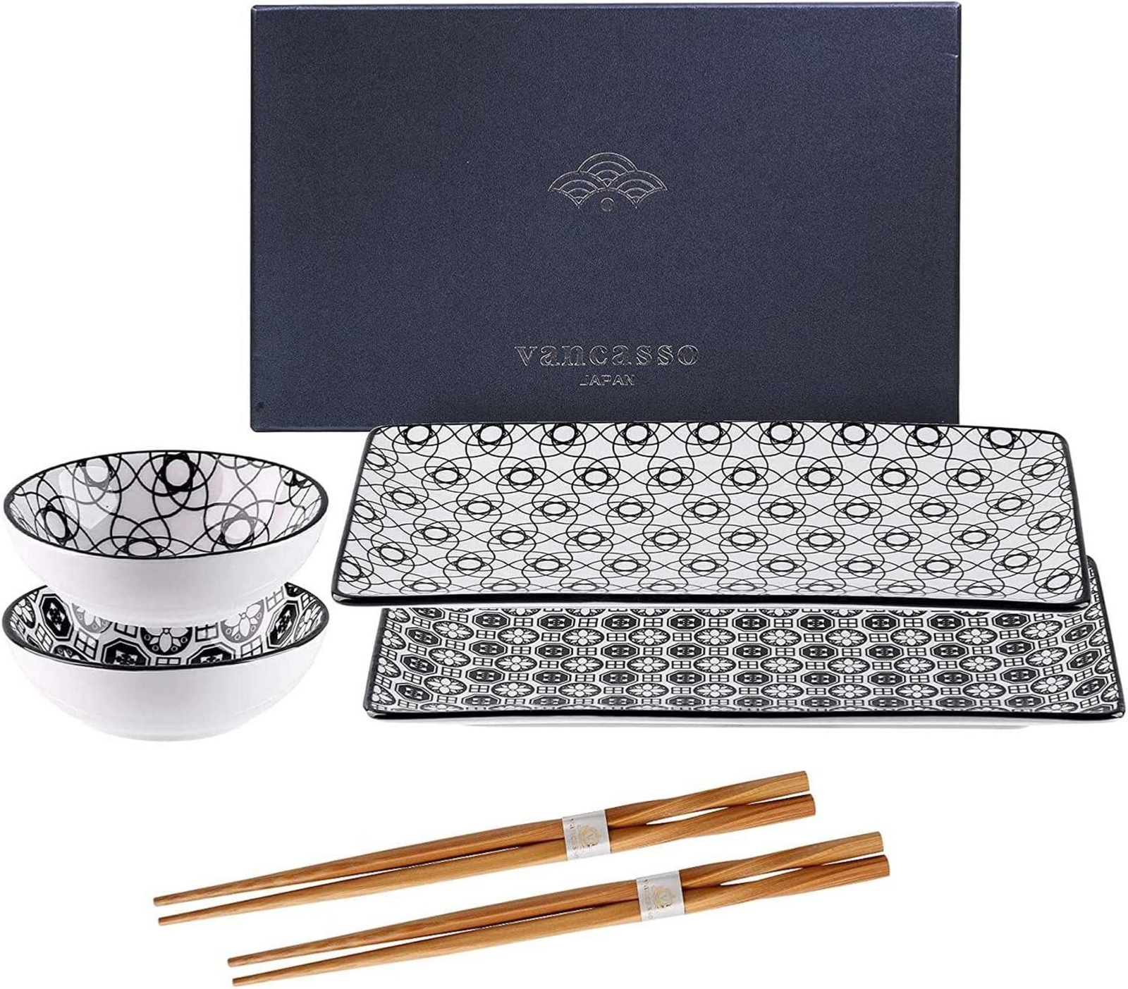 Porzellan Sushi Set für 2 Personen, vancasso HARUKA Geschirr