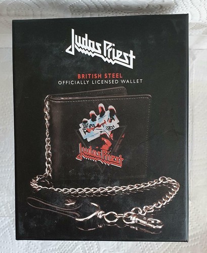 Cartera Judas Priest ACERO BRITÁNICO icónica metal pesado regalo en caja - Imagen 5 de 6
