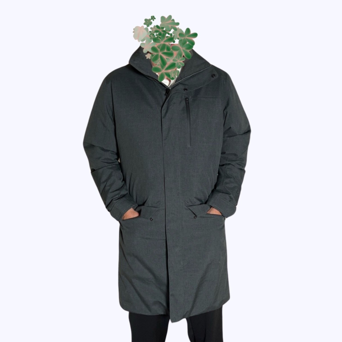 Marmot Njord Commuter Jacket Coat Parka 700 Down Waterproof Gray