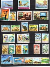 HAUTE-VOLTA / BURKINA FASO Beau Lot de Timbres Anciens