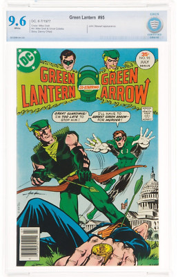 Green Lantern #95 (1977) CBCS 9.6+ WHITE Pages - Sweet Green Arrow Not CGC JLA