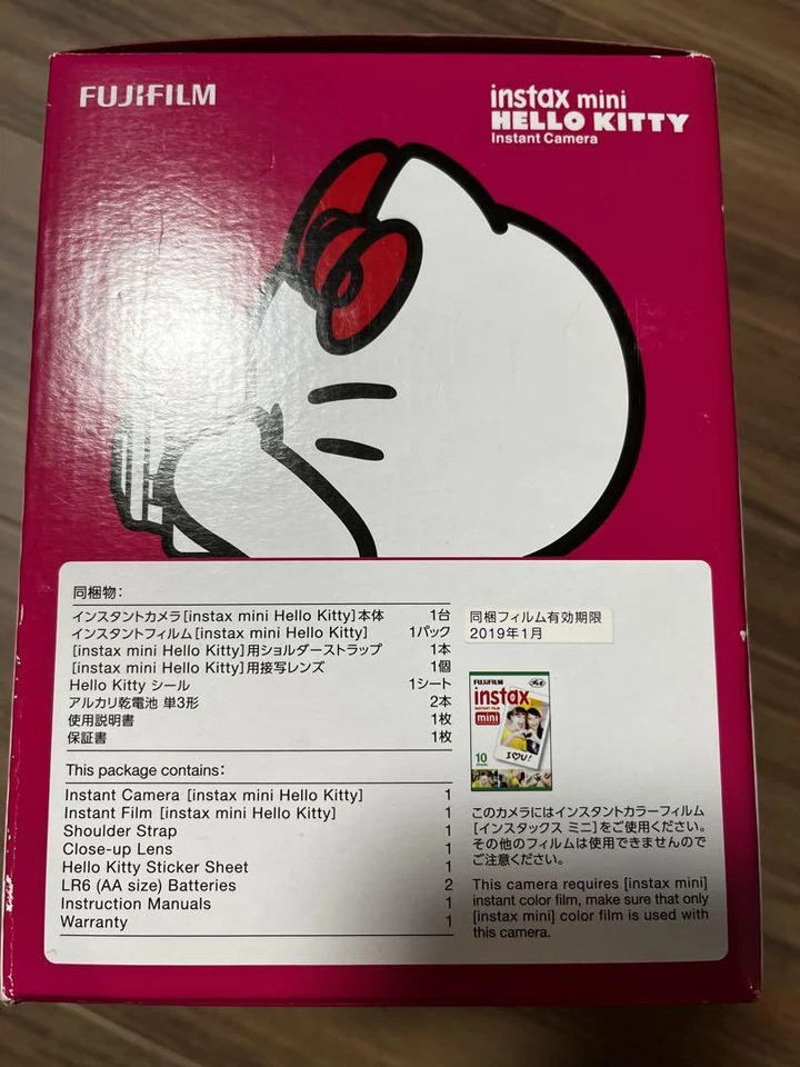 FUJIFILM Hello Kitty Fuji Instant Camera Kit Cheki Instax Mini Series Pink - Image 3 of 3