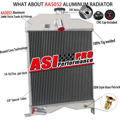 Tractor Radiator Fits Massey Ferguson Model 50& 65 182456M91 184525M91