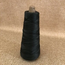 Vintage Cone Spool of Industrial Thread Green Sewing Machine Factory