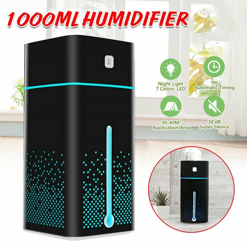7 LED Humidifier Electric Air Diffuser Aroma Oil Night Light Relaxing Defuser 1L - Picture 12 of 17