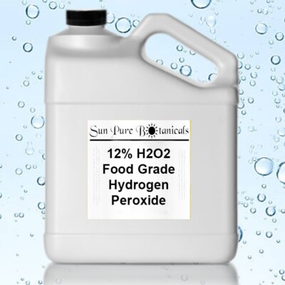 #ad 12% FOOD GRADE HYDROGEN PEROXIDE 2 GALLONS Makes 8 Hydrogen Peroxide Gallons 3% $40.63