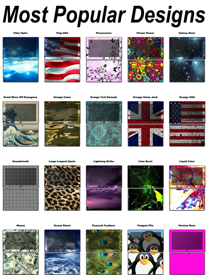 Choose Any 1 Vinyl Decal/Skin for Microsoft Surface Pro 2 - Free US Shipping! - Image 3 of 4