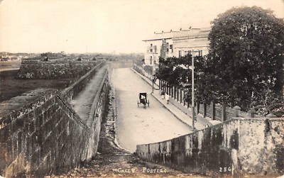 1920s  Puerta del Parian gate Calle Postigo Manila,Philippines Vtg RPPC Postcard