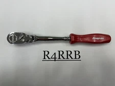 Snap-on Tools NEW PEARL RED Hard Grip 1/4" Drive LONG Flex Ratchet THLFD72PR