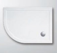 Lakes Offset Quadrant Tray ABS Resin Capped  1200x800mm RH LKTQ8012L