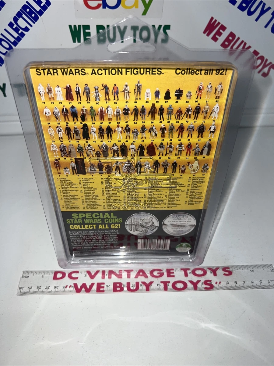 CAS 85 1984 KENNER STAR WARS POTF B WING PILOT 92 BACK A GRADED