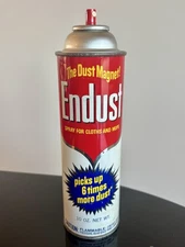 Endust The Dust Magnet Dusting Spray Vintage 1970 70’s 10oz Can Prop Collectible