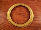 Frame Round 13" Gold Large Vintage Collector Plate Size 10.5 To 11 Inch Usa