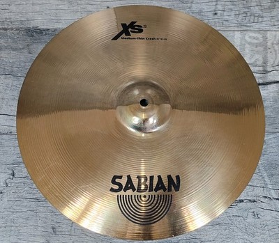 Sabian XS-20 Bronze 16'' Medium Thin Crash Brilliant Cymbal Becken #2  TOPZUSTAND