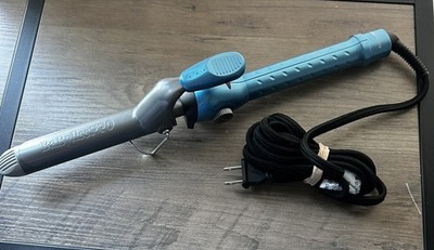 BaBylissPRO Nano Titanium 1  Professional Spring Curling Iron Blue/Gray BNT100S 