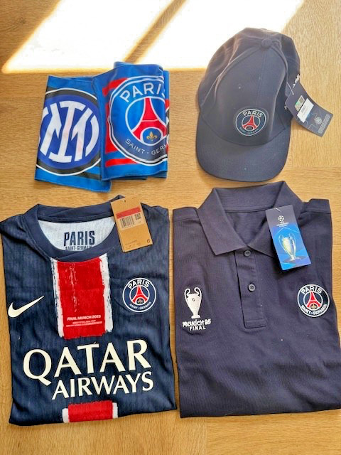 Pack Maillot PSG Finale LDC - Édition Collector Munich en Tissu Respirant
