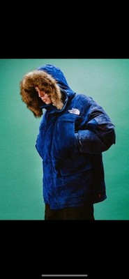 Supreme The North Face 600 Fill Down Parker Blue Size Xl Men's New Authentic DS
