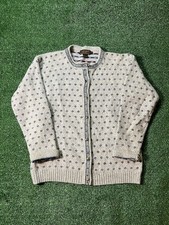 80s Eddie Bauer Cardigan L Wool Button Sweater Granny VTG