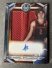 Andrej Stojakovic 2023-24 Bowman's Best University Jumbo Auto Relic Illinois