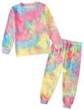 Soft Comfy Pajamas for Boys/Girls Outfits long sleeve 2pcs Tee and Pants Pjs ...