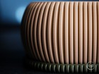 Zephyr Ribbed Bonsai Planter Minimalist Brown Pot