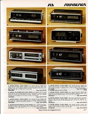 VINTAGE 1976 SOUNDESIGN & GE RADIOS CATALOG AD PHOTO PRINT