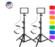 Luz LED para fotograf a y grabaci n de v deo, brillo ajustable, temperatura de.